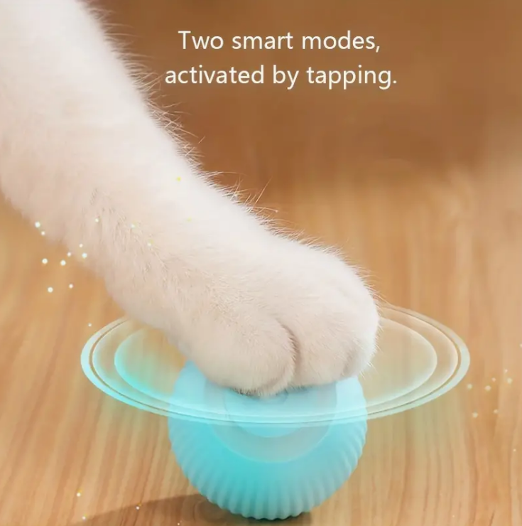 Interactive Electric Rolling Ball Cat Toy - Self-Moving and Smart - Perfect for Playful Kittens and Cats