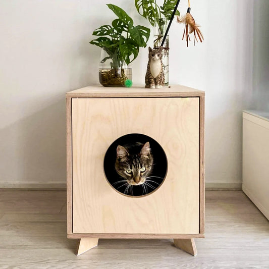 Cat litter box enclosure | Outa' Sight | Hideaway | Cat Bed